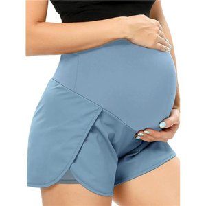 New with Tags - Women‘s Maternity Belly Workout Running Casual Pregnancy Shorts